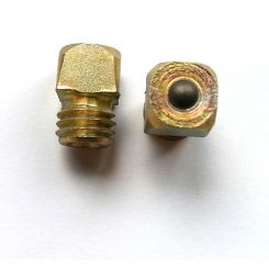 Stollen M10, 10x10 mm, Kopf 8 hoch, mit Stift (No.10F / St.) 