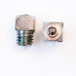 Stollen ⅜, 10x10 mm, Kopf 8 hoch, mit Stift (No.10SB / St.) 