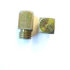 Stollen M12 ohne Stift, 12x12 mm, Kopf 16 hoch (No.16SB / St.) >SCHNÄPPCHEN 