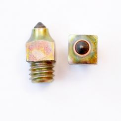 Eisstollen ⅜, 10x10mm, Kopf 14 ho., spitz, Stift (No.19S / St.) 