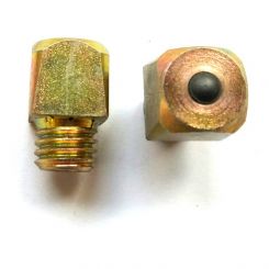 Stollen M10, 12x12 mm, Kopf 12 hoch, mit Stift (No.25H / St.) 