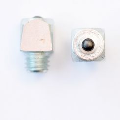 Stollen ⅜, 12x12 mm, Kopf 12 hoch, mit Stift (No.29S / St.) 