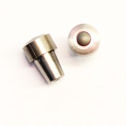 Steckstollen 10-rund, 7 hoch, mit Stift (Zapfen 6 / No.2B / St.) 