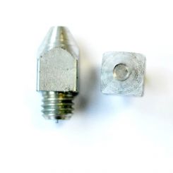 Stollen M10, 12x12mm, o. Stift, Kopf 19 ho., spitz (No.40-10 / St.) 