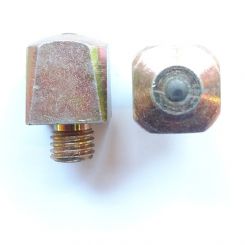 Stollen M12, 16x16 mm, Kopf 14 hoch, mit Stift (No.40H / St.) > SCHNÄPPCHEN 