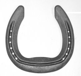 NBS-Eisen, leicht, 17x8/Gr.00, ger. Zehe, o.K. (Kt. a 20) 