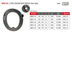 DOUBLE-S-Eggbar Eiereisen, 21x6, Gr.MEB-0v mit 2 SK (124x138 / St.) 