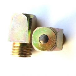 Stollen M12, 12x12 mm, Kopf 16 hoch, mit Stift (No.8 / St.) 