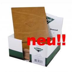 Ledersohle DIAMOND, flach, 170x170x4mm (Paar) 