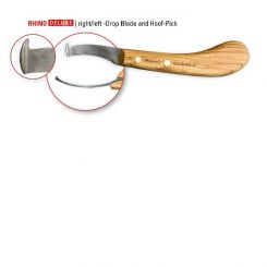 Hufmesser DOUBLE-S-DLX- RHINO, curved, mit Hoofpick (St.) 