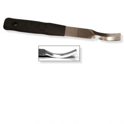 Hauklinge BLACKSMITH, gewölbt, schwarzer Griff (St.) 