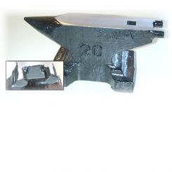 Schlosseramboss, 30 kg, schmale Bahn, 1 Rundhorn, Biegevorrichtung (St.) 