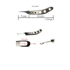 Vet-Messer ICAR-11mm-Alugriff u. Wechselklinge (rechts/St.) 