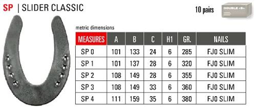 Artikelbild des Artikels “DOUBLE-S-Sliding-Eisen, SP-0, ohne Kappe/n (Kt. a 20), 24x6 “
