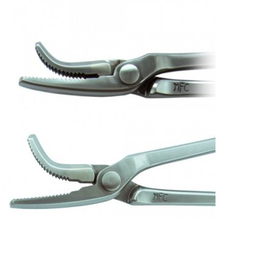 Artikelbild des Artikels “Nietzange MFC, silber, poliert, leicht gekrümmtes Maul (St.) “