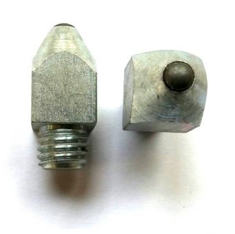 Stollen M10, 12x12 mm, Kopf 19 hoch, spitz, Stift (No.50 / St.) 