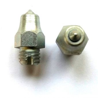 Eisstollen M10, 12mm-6kant, Kopf 18 ho., spitz, Stift (No.64 / St.) 