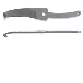 Hufmesser LUWEX: gerade Cobra-Klinge und Cobra-Ersatzklingen (Stück bzw. Karton) Klinge: gerade, links, lang-55mm