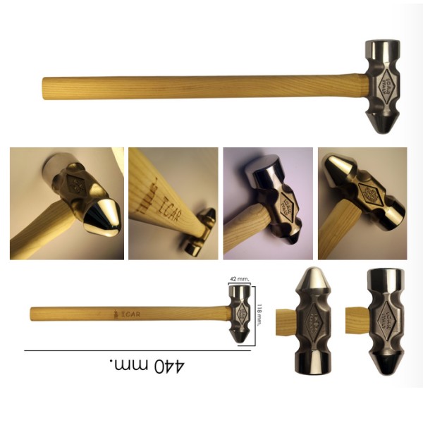 Artikelbild 2 des Artikels “Kappen-Schmiedehammer ICAR, 1100 g, 44 cm (St.) “