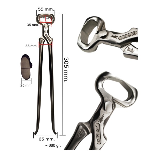 Artikelbild 2 des Artikels “Schneidezangen  ICAR, poliert (St.) “