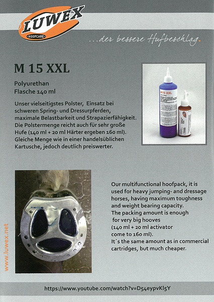Artikelbild 2 des Artikels “LUWEX-M15XXL, Polster, 3x140 ml + 1 Härter (Set) “