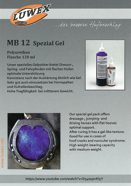 Artikelbild 2 des Artikels “LUWEX-MB12, Hufgel, 6x120 ml + 1 Härter (Set) “